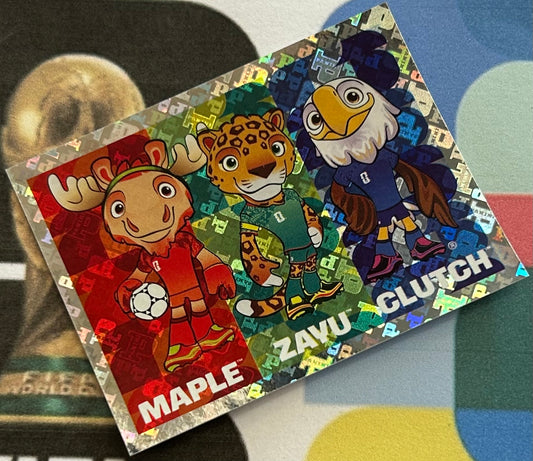 Panini FIFA World Cup 2026 Official Sticker Collection - OFFICIAL MASCOTS Foil Sticker FWC3