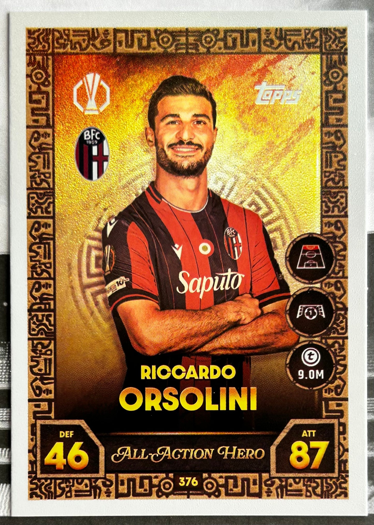 2025-26 Topps UCC Match Attax - ALL-ACTION HERO Rainbow Foil (#361-#378) 1:3 packs