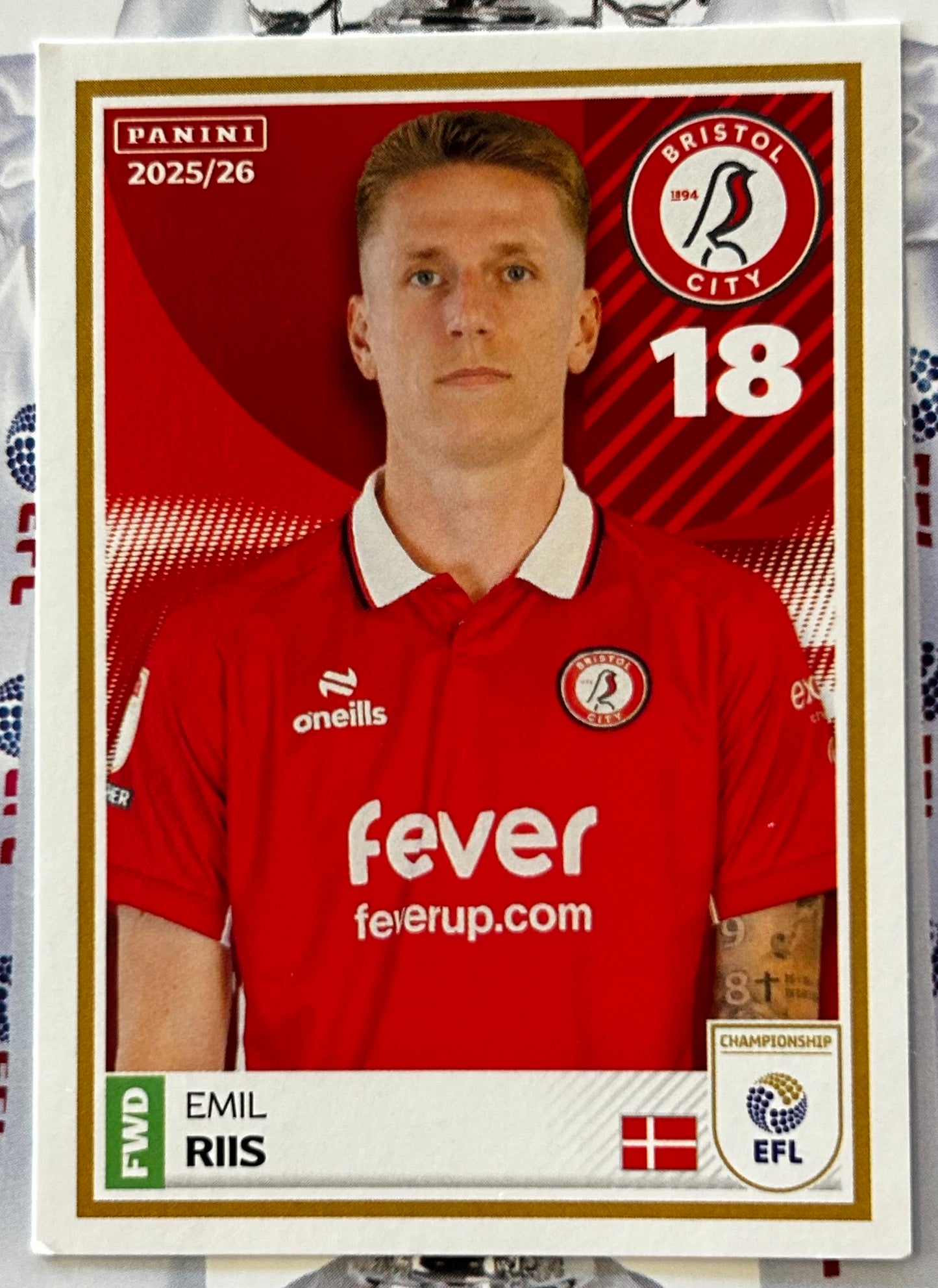 Panini EFL 2025-26 Sticker Collection - Single BRISTOL CITY Stickers (#53 - #70)