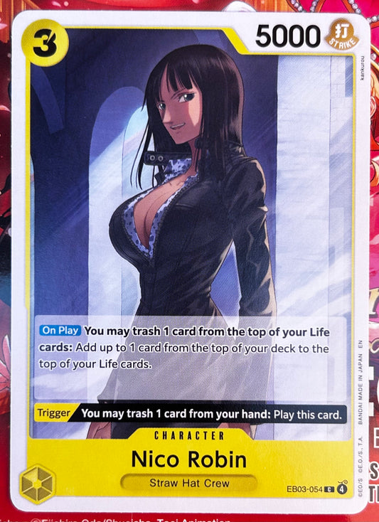 EB03-054 NICO ROBIN One Piece Character Card (Yellow) English