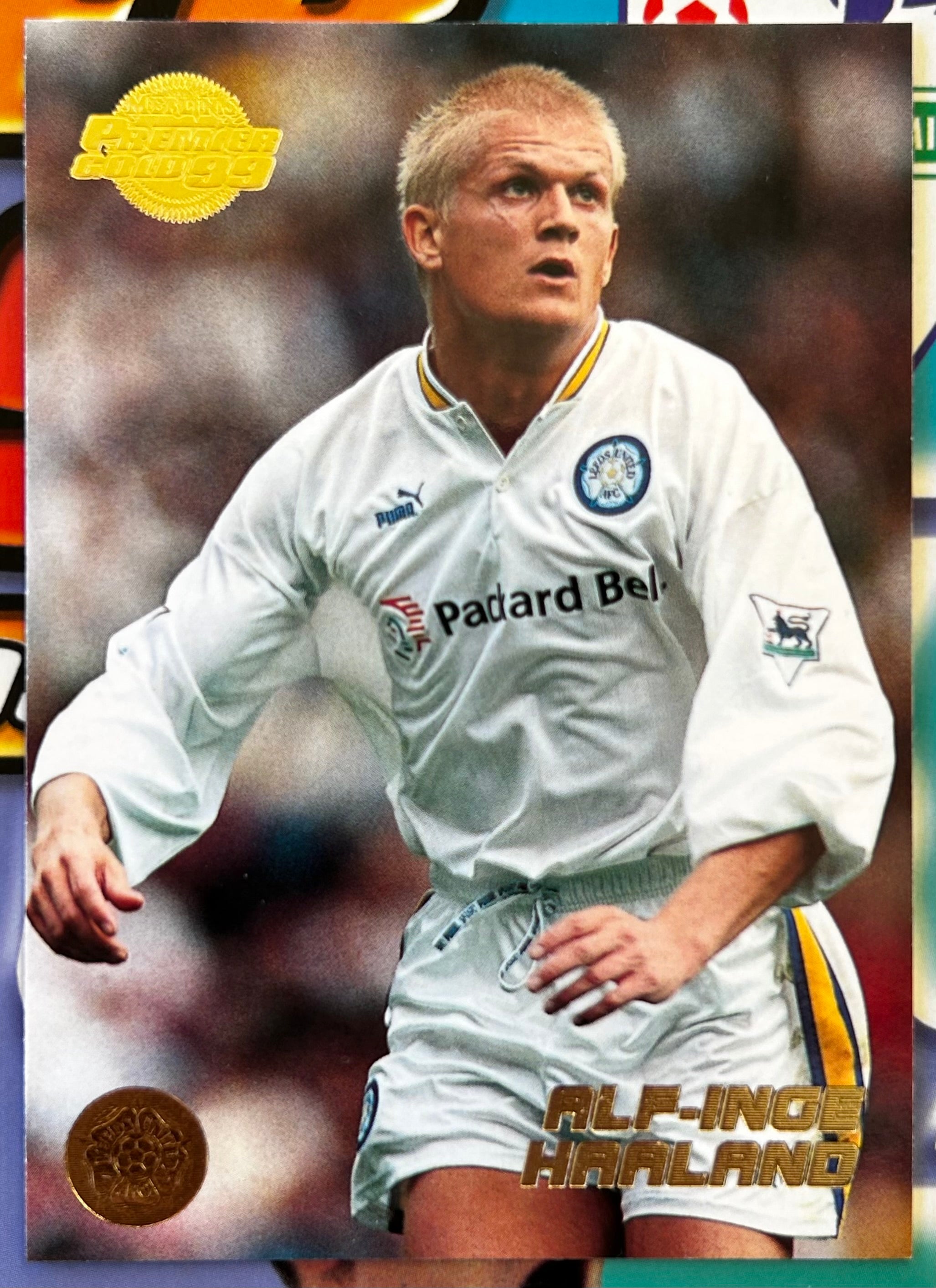 Merlin's Premier Gold 99 Trading Cards - ALF-INGE HAALAND (LEEDS UNITE ...