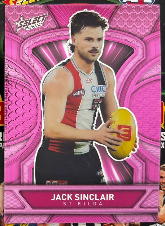 Select AFL 2025 Footy Stars - JACK SINCLAIR (ST KILDA) Pink Dragon Scales LDP74