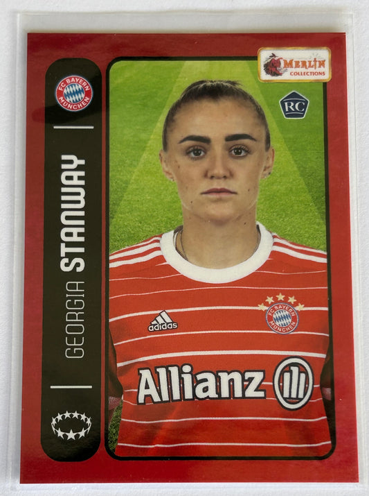 2022-23 Topps Merlin Heritage 98 UEFA - GEORGIA STANWAY (BAYERN MUNICH) Rookie RC #098
