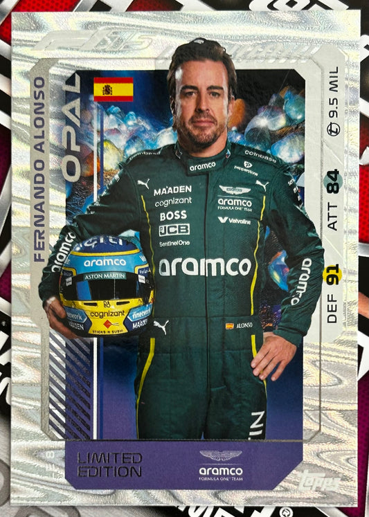 Topps F1 Turbo Attax 2025 - FERNANDO ALONSO (ASTON MARTIN) Opal Limited Edition LE8