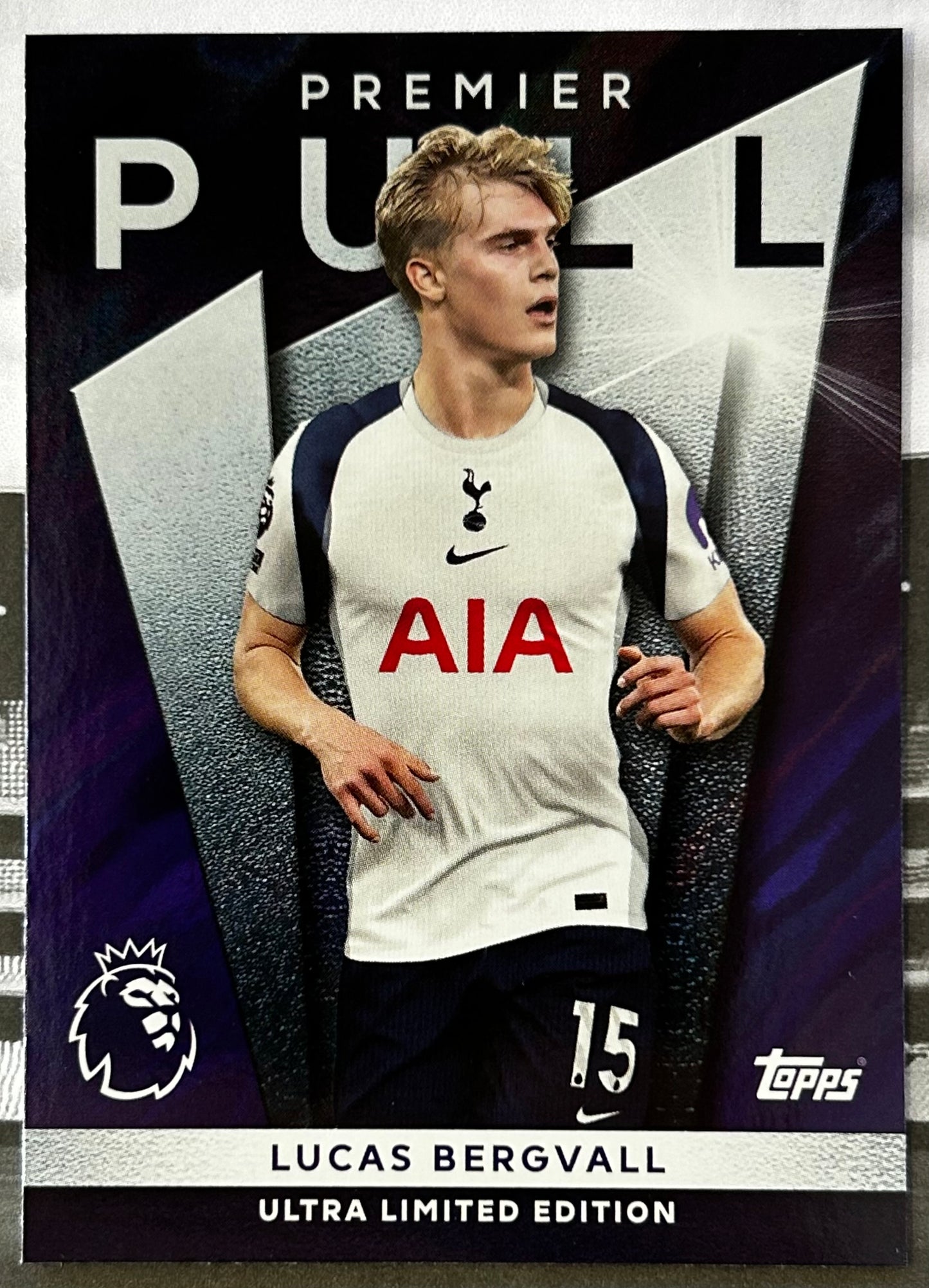 Topps Premier League 2026 Debut Edition - LUCAS BERGVALL (TOTTENHAM HOTSPUR) Premier Pull 1:100 pks PP17