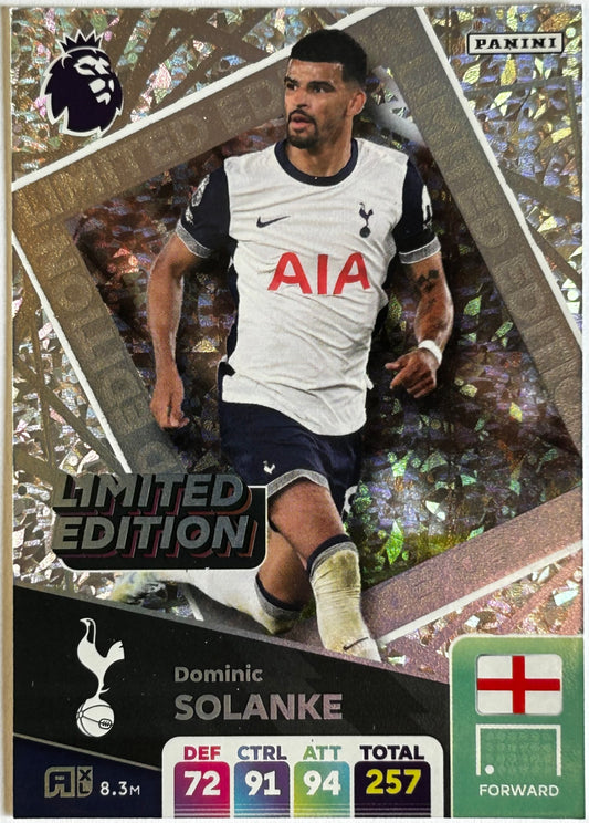 Panini Adrenalyn XL Premier League 2025 - DOMINIC SOLANKE (TOTTENHAM) Limited Edition