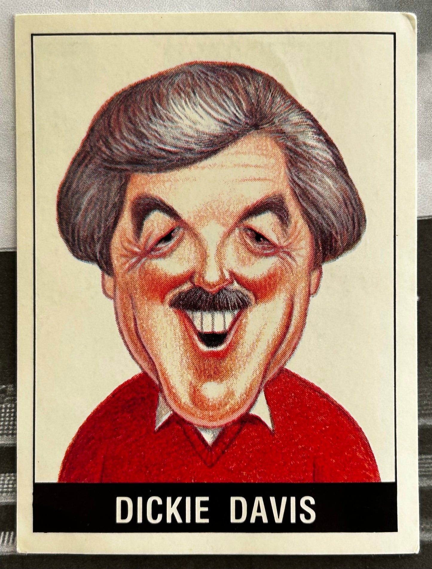 Panini Football 90 Sticker - DICKIE DAVIES (TV COMMENTATORS) Who Said That? #473