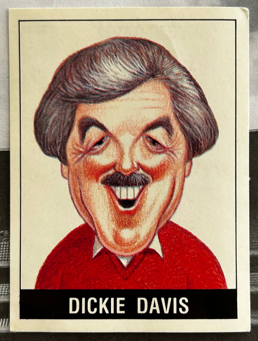 Panini Football 90 Sticker - DICKIE DAVIES (TV COMMENTATORS) Who Said That? #473