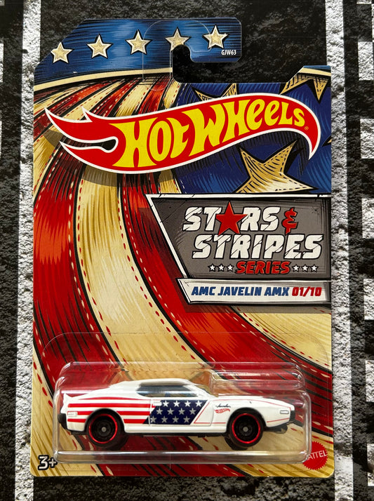 Mattel Hot Wheels Diecast 1:64 - AMC Javelin AMX 01/10 Stars & Stripes Series