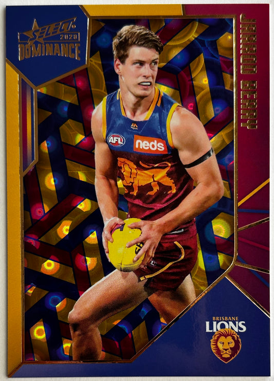 2020 AFL Select Dominance - JARROD BERRY (BRISBANE LIONS) Holographic Parallel HP16 /350