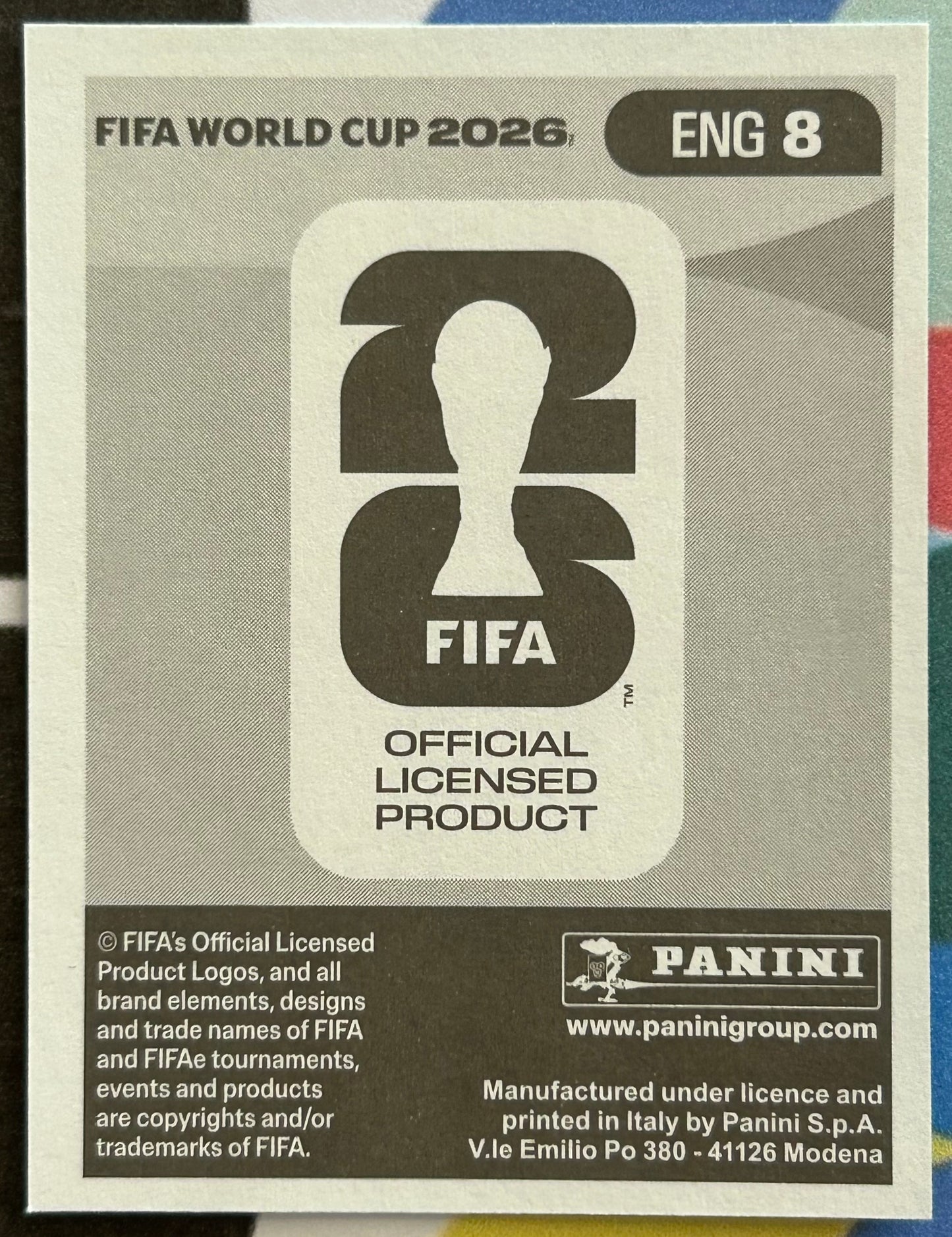 Panini FIFA World Cup 2026 Official Sticker Collection - DAN BURN (ENGLAND) ENG8