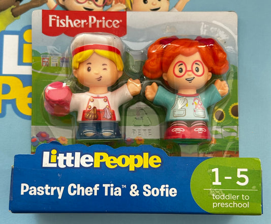 Fisher-Price Little People 2 Pack - PASTRY CHEF TIA & SOFIE (2017) DRL11