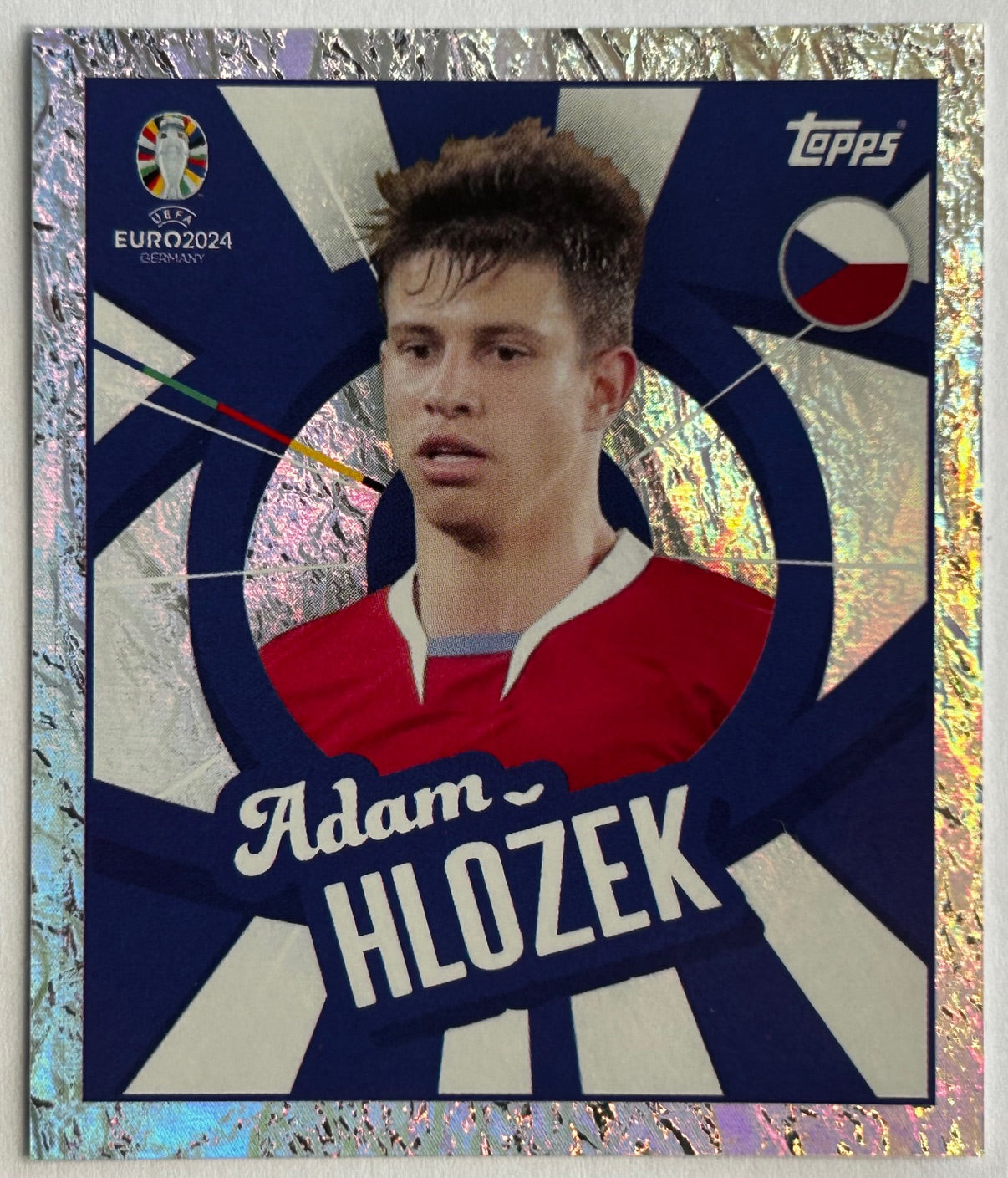 Topps UEFA EURO 2024 Sticker Collection - ADAM HLOZEK (CZECHIA) Foil Player to Watch CZE PTW