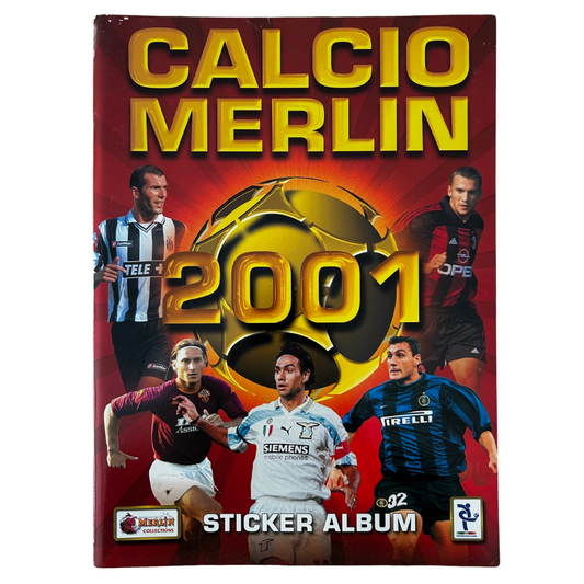 Calcio Merlin 2001 Sticker Collection - EMPTY STICKER ALBUM *See Condition Notes*