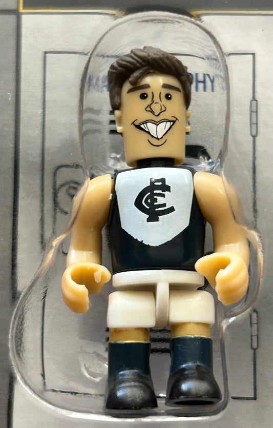 AFL Micro-Figures 2015 Series 1 - MARC MURPHY (Carlton) Away Guernsey