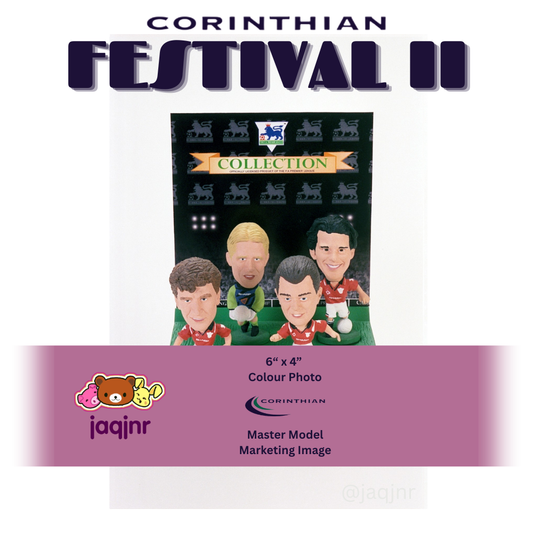 Corinthian 4-PLAYER DISPLAY W/ MARK HUGHES (MANCHESTER UNITED 1995) Early Product Development Photo v2