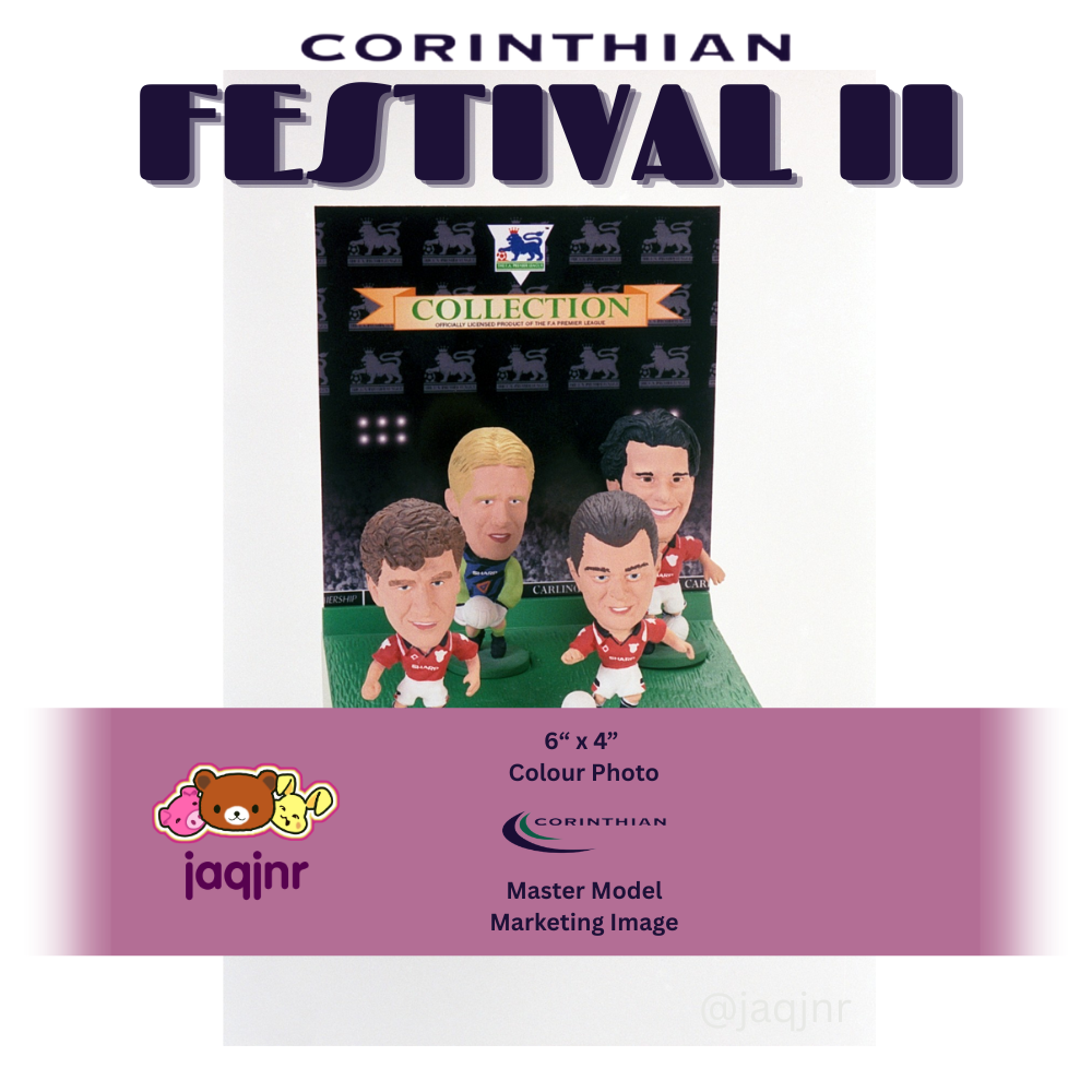 Corinthian 4-PLAYER DISPLAY W/ MARK HUGHES (MANCHESTER UNITED 1995) Early Product Development Photo v1