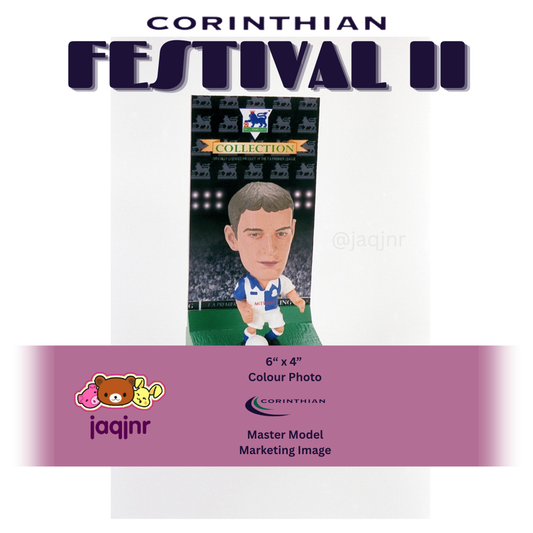 Corinthian CHRIS SUTTON + SINGLE DISPLAY STAND (BLACKBURN ROVERS 1995) Early Product Development Photo