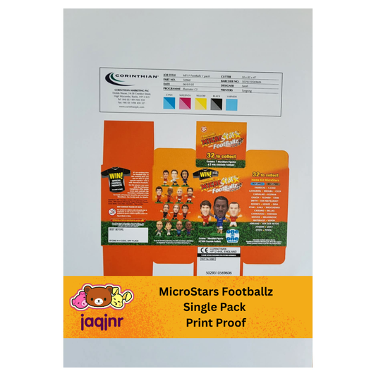 Corinthian MicroStars Footballz SERIES 11 Single Box A4 Print Proof