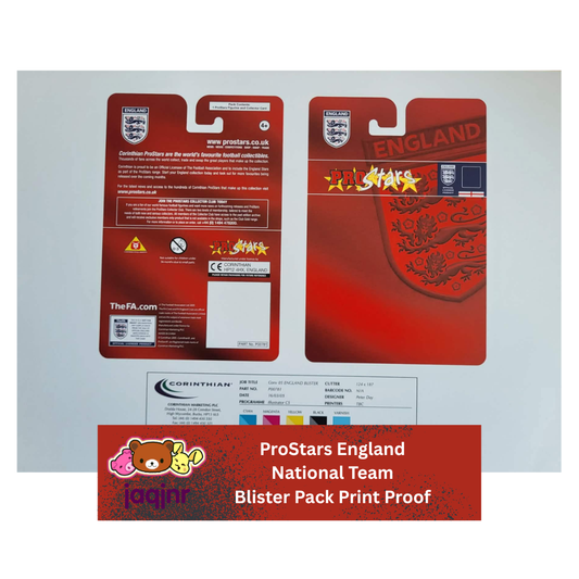 Corinthian ProStars OFFICIAL ENGLAND NATIONAL TEAM Blister Pack A3 Print Proof