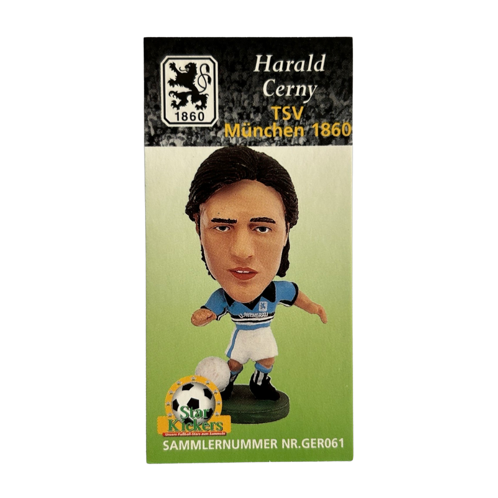 Corinthian Headliners - HARALD CERNY (TSV Munchen 1860) Collector Card GER061