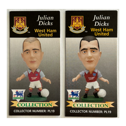Corinthian Headliners - JULIAN DICKS (West Ham United) Collector Cards 2x Variants PL19