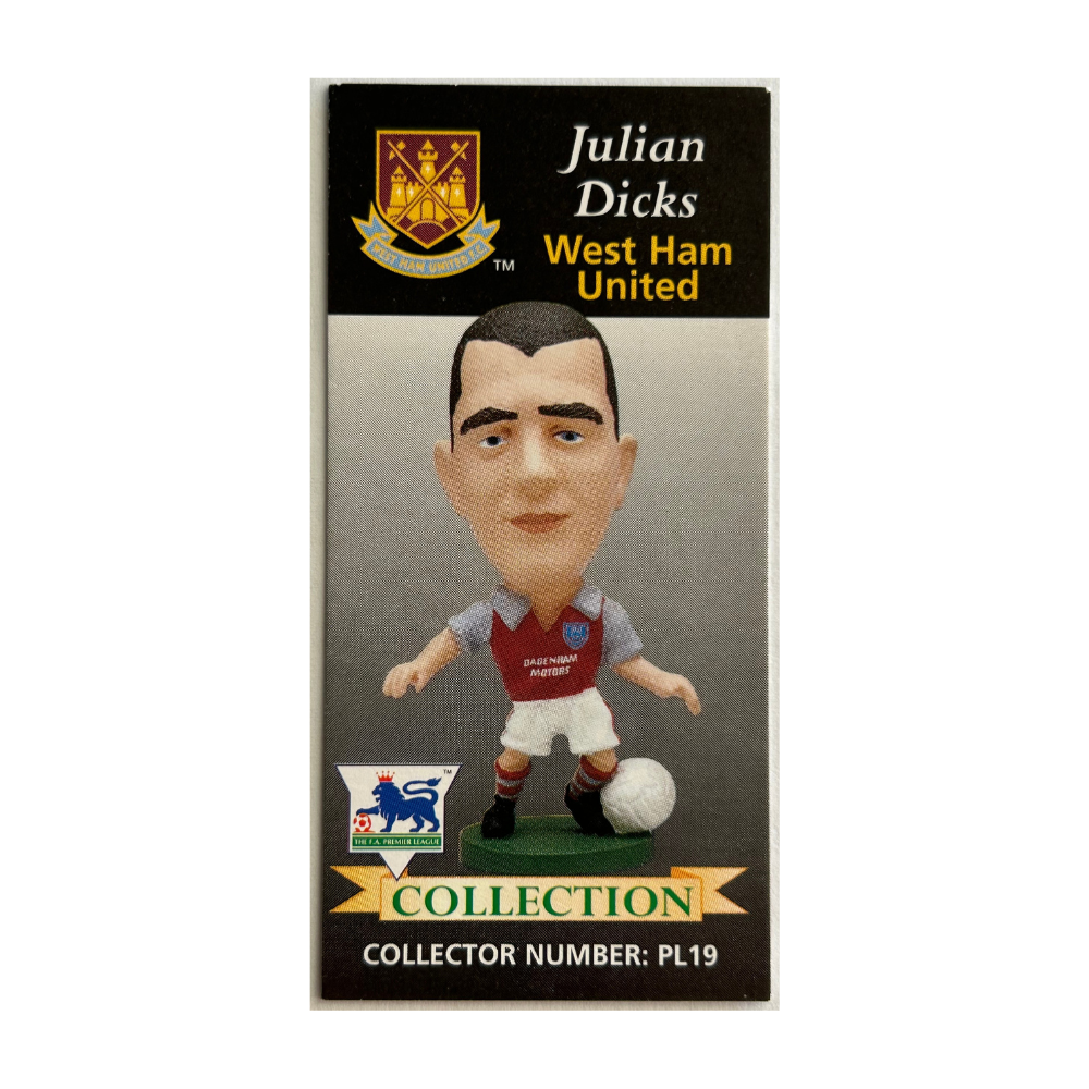 Corinthian Headliners - JULIAN DICKS (West Ham United) Collector Cards 2x Variants PL19