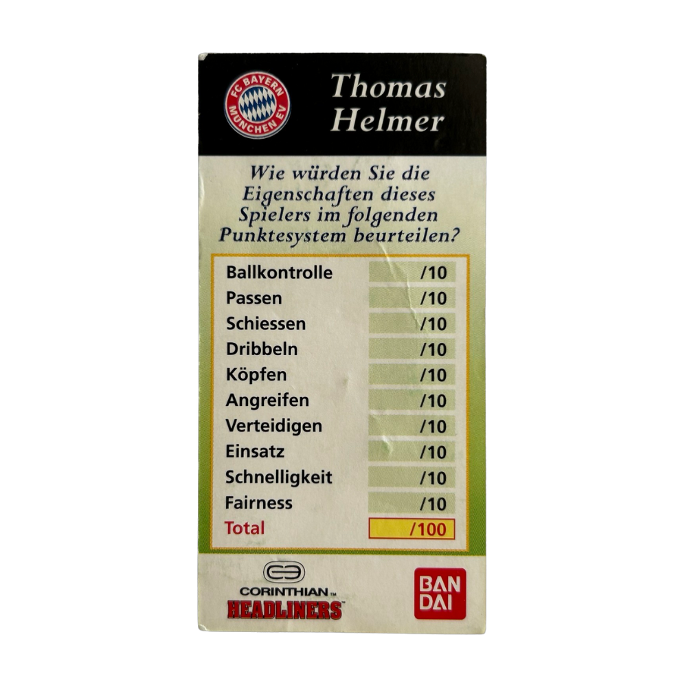 Corinthian Headliners - THOMAS HELMER (Bayern Munich) Collector Card GER006