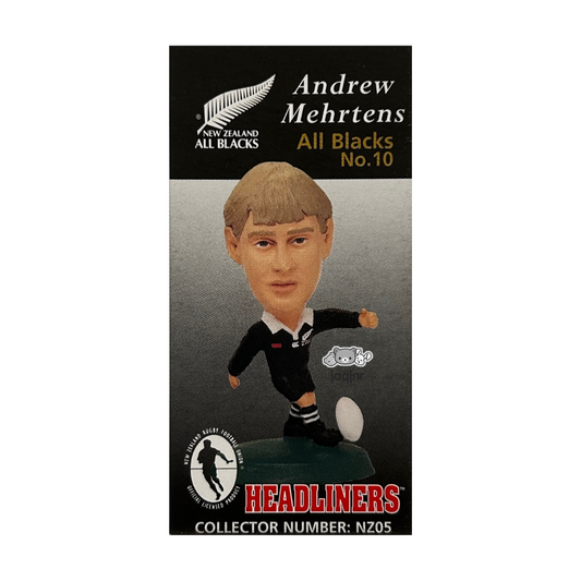 Corinthian Headliners Rugby Union - ANDREW MEHRTENS (NEW ZEALAND ALL BLACKS #10) Collector Card NZ05