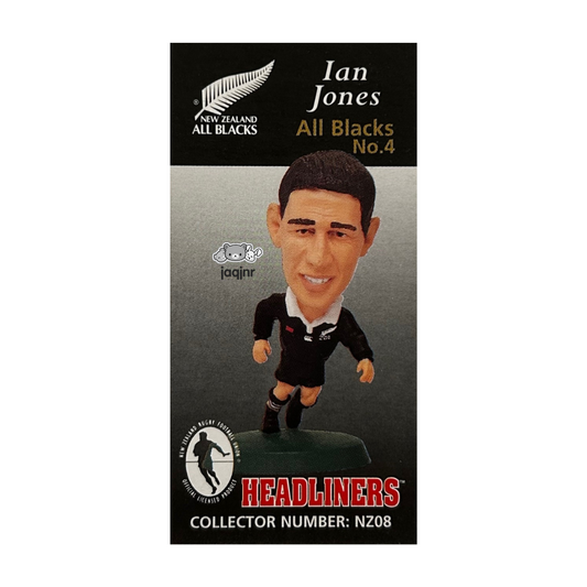 Corinthian Headliners Rugby Union - IAN JONES (NEW ZEALAND ALL BLACKS #4) Collector Card NZ08