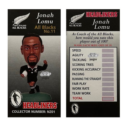 Corinthian Headliners Rugby Union - JONAH LOMU (NEW ZEALAND ALL BLACKS #11) Collector Card NZ01