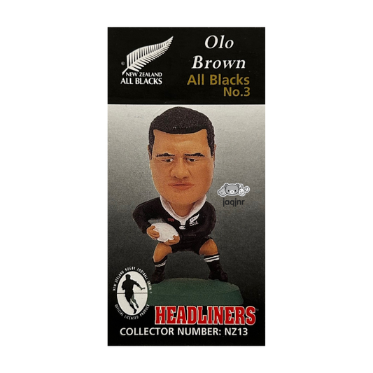 Corinthian Headliners Rugby Union - OLO BROWN (NEW ZEALAND ALL BLACKS #3) Collector Card NZ13