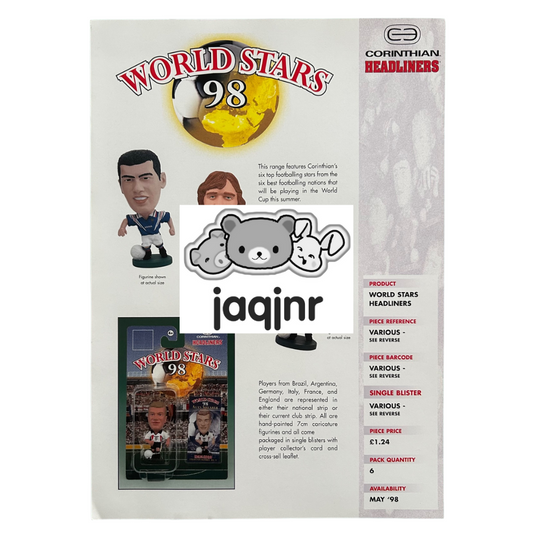 Corinthian World Stars 98 Headliners Launch Flyer (1998)
