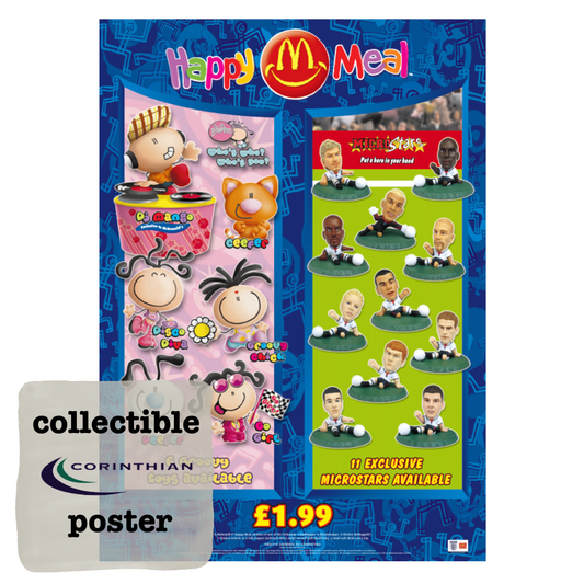 MicroStars McDonalds Happy Meal A3 Promotional Poster - England National Team