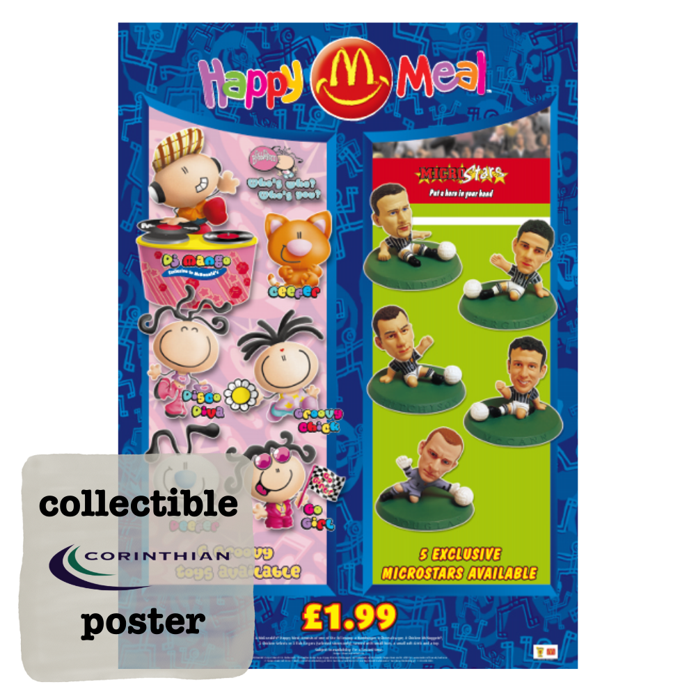 MicroStars McDonalds Happy Meal A3 Promotional Poster - Scotland National Team