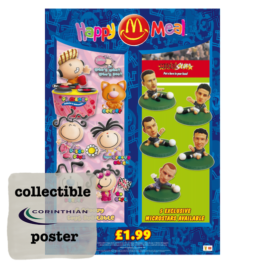 MicroStars McDonalds Happy Meal A3 Promotional Poster - Scotland National Team