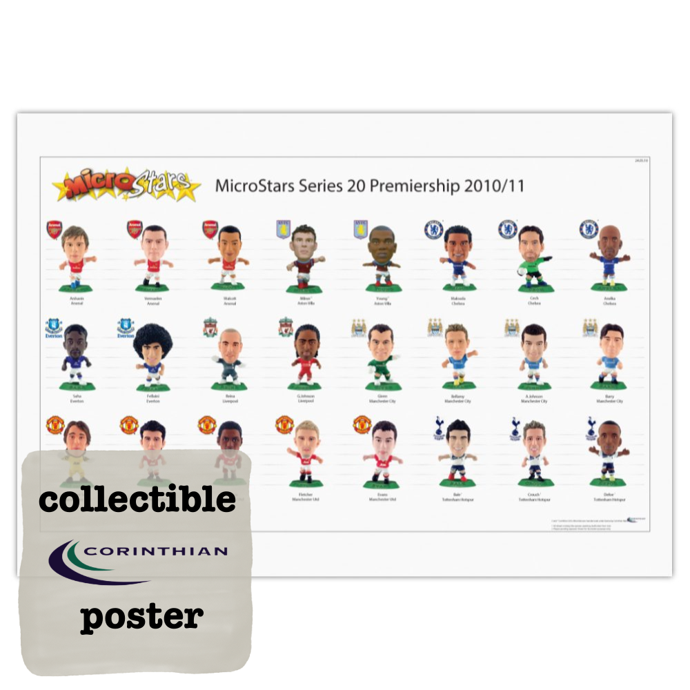 MicroStars Series 20 Premiership 2010-11 A3 Line-Up Poster (Unreleased)