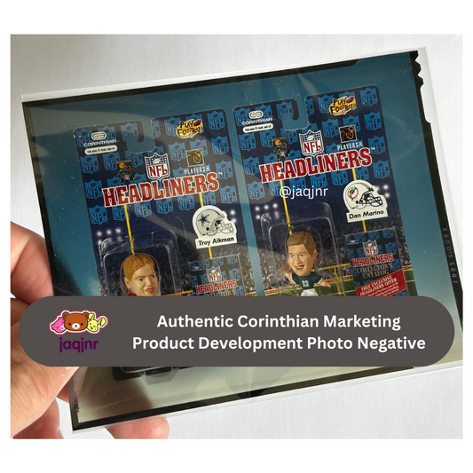 Corinthian NFL Headliners FIRST BLISTER PACK SHOTS OF AIKMAN & MARINO Product Development Photo Negative