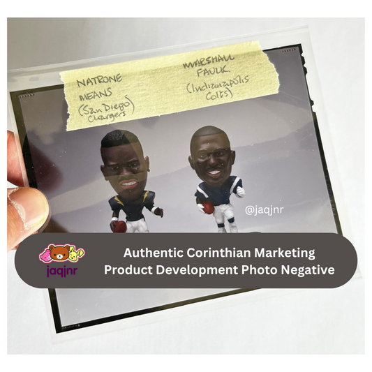 Corinthian NFL Headliners MEANS (CHARGERS) & FAULK (COLTS) Product Development Photo Negative