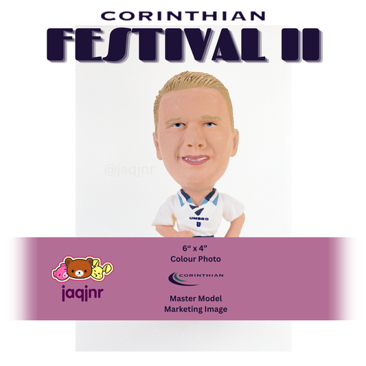 Corinthian PAUL 'GAZZA' GASCOIGNE WITH BLONDE HAIR (ENGLAND 1995) Early Product Development Photo