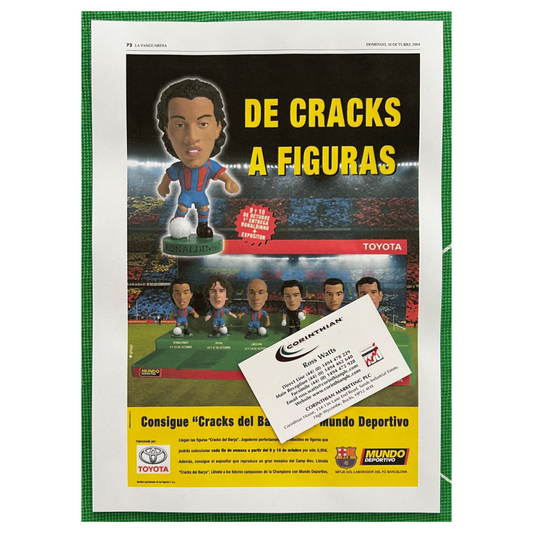 Corinthian ProStars FC BARCELONA Mundo Deportivo - Colour Copy of La Vanguardia Advert (2004)