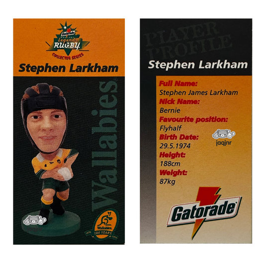 Corinthian Rugby Union 1999 Gatorade Promo - STEPHEN LARKHAM (AUSTRALIA WALLABIES) Collector Card MS2