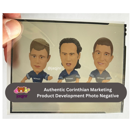 Corinthian SFL 1995-96 UNRELEASED HATELEY WITH GOUGH & LAUDRUP (RANGERS) Product Development Photo Negative