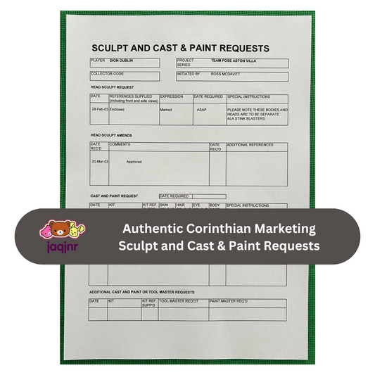 Corinthian Sculpt and Cast & Paint Request Form - DION DUBLIN (ASTON VILLA) Unreleased Fan Favourites Team Pose