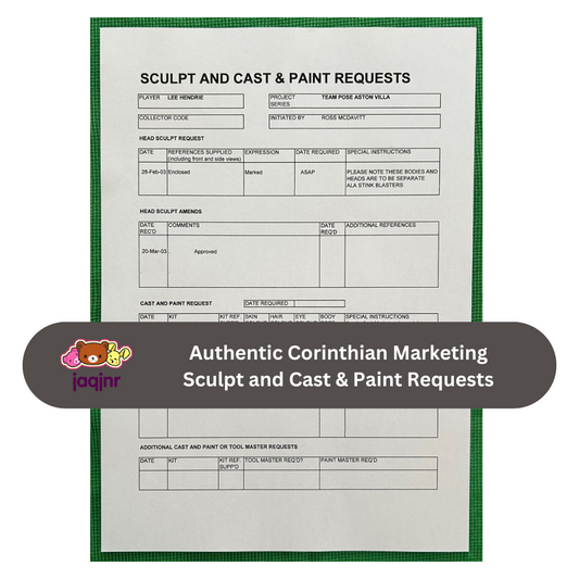 Corinthian Sculpt and Cast & Paint Request Form - LEE HENDRIE (ASTON VILLA) Unreleased Fan Favourites Team Pose