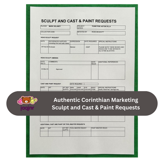 Corinthian Sculpt and Cast & Paint Request Form - MARK DELANEY (ASTON VILLA) Unreleased Fan Favourites Team Pose