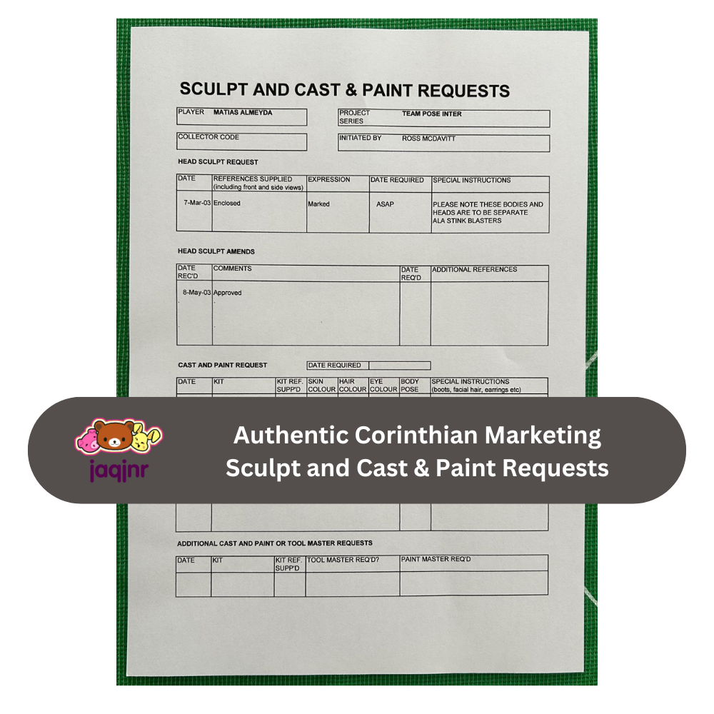 Corinthian Sculpt and Cast & Paint Request Form - MATIAS ALMEYDA (INTER MILAN) Unreleased Fan Favourites Team Pose