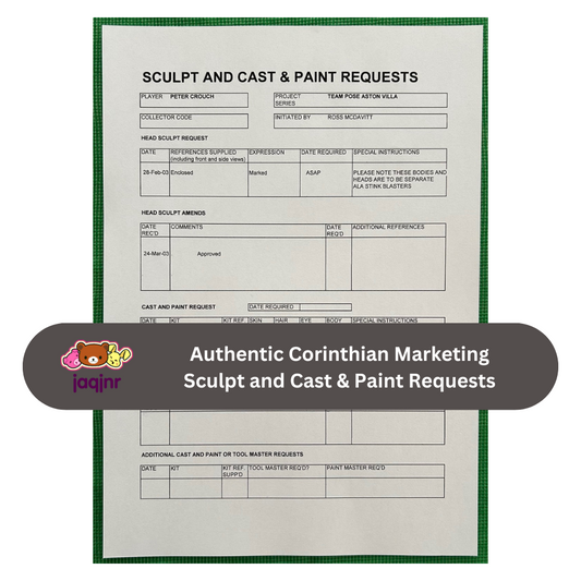Corinthian Sculpt and Cast & Paint Request Form - PETER CROUCH (ASTON VILLA) Unreleased Fan Favourites Team Pose
