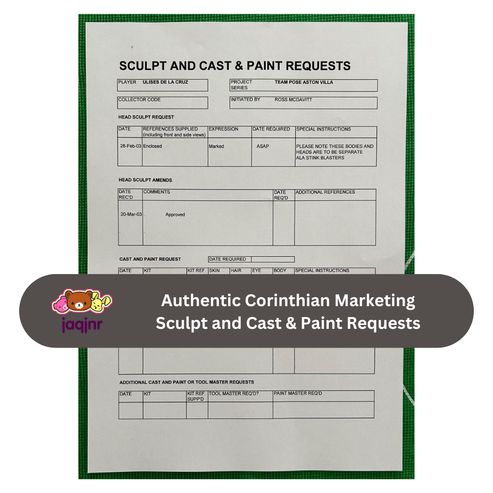 Corinthian Sculpt and Cast & Paint Request Form - ULISES DE LA CRUZ (ASTON VILLA) Unreleased Fan Favourites Team Pose