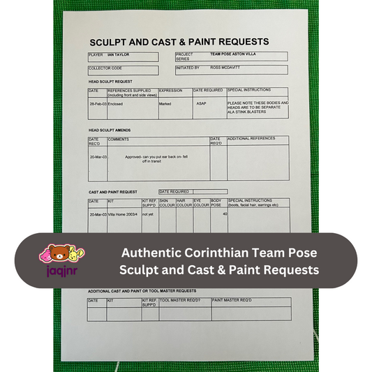 Corinthian Sculpt and Cast & Paint Request Form - IAN TAYLOR (ASTON VILLA) Unreleased Fan Favourites Team Pose